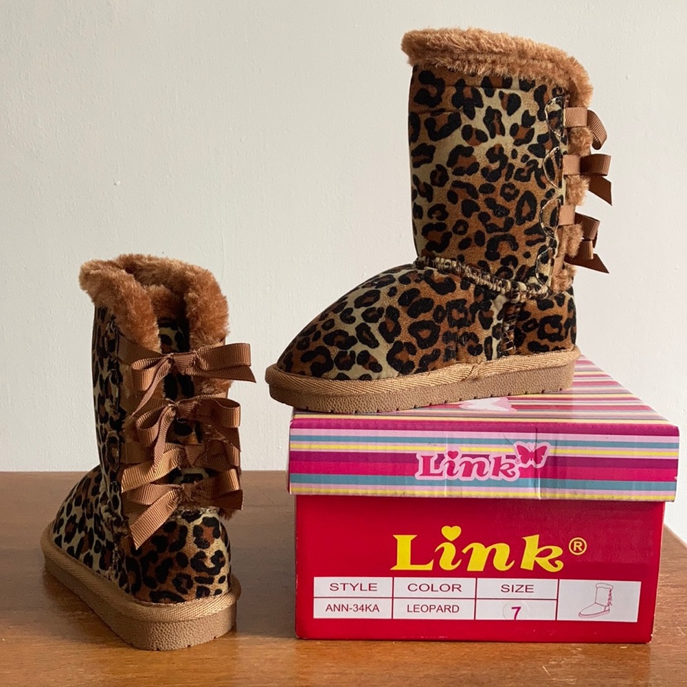 Link Leopard Toddler Boots - Size 7